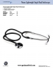 View Product Sheet - Nurses Lightweight Single Head Stethoscope pdf