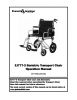 View Operation Manual - Bariatric Transport Chair pdf