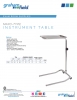View Product Sheet - Mayo-Type Instrument Table pdf